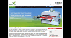 Desktop Screenshot of greentechprintingmachines.com