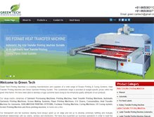 Tablet Screenshot of greentechprintingmachines.com
